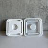 Tealight Base Silicones Molds for Gypsum Decorations, Wreath Silicones Molds