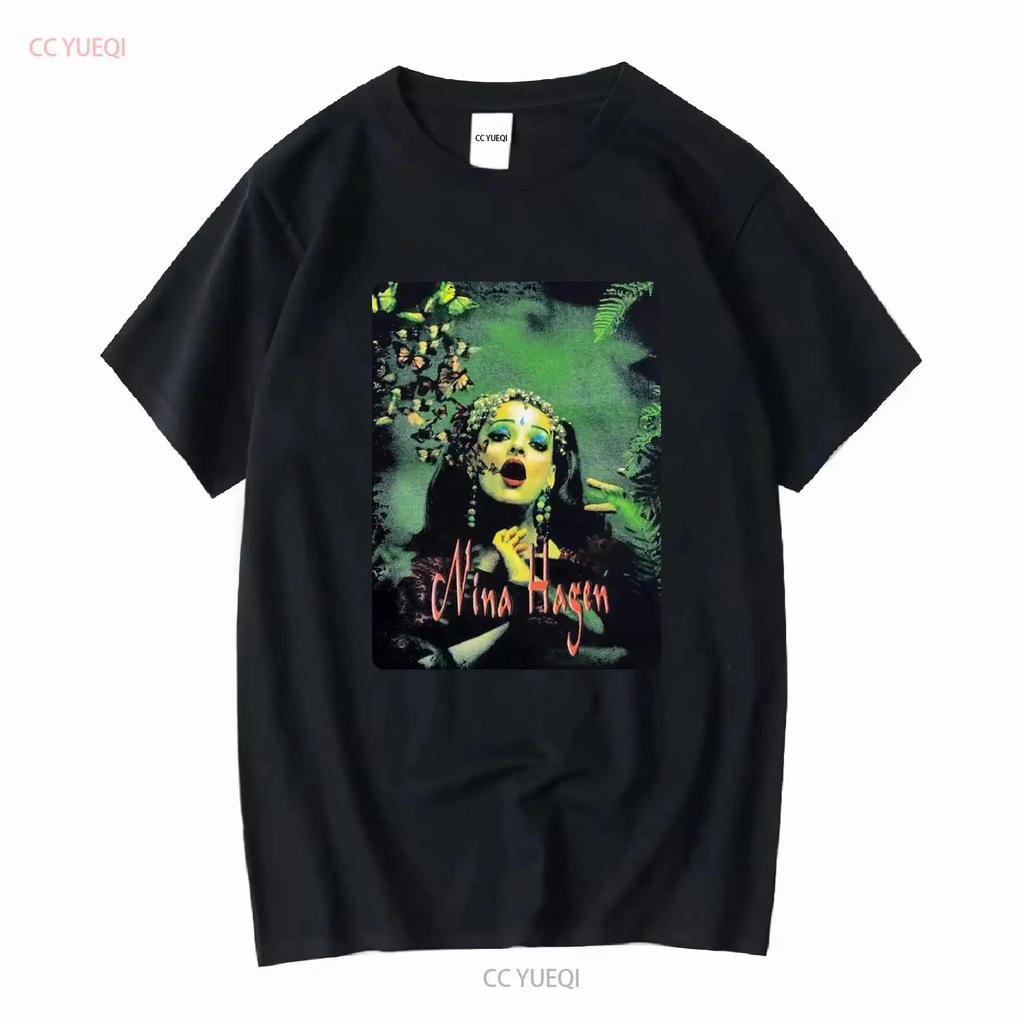 Nina Hagen Punk Rock Singer Graphic Print Cotton T-shirt