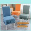 High-quality Polyester Long Grid Jacquard Chair Cover With Elasticity