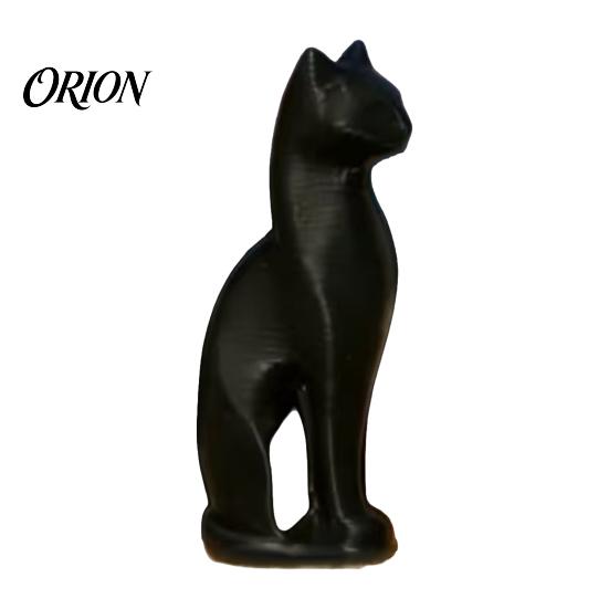 Regalo per Amanti dei Gatti Statuetta, Piccola Scultura Stampata 3D, Animale da Collezione Ornamento da Tavolo per Compleanno Decorazione per Scaffale di Casa, Pezzo d'Arte Versatile