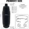 Car Inner Tie Rod Boot with Clips/Fastening Straps Replacement OEM 4553529015/103-3069,Anti-dust Rack and Pinion Boot Compatible with