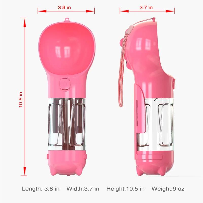 Dog Water Bottle Outdoor Portable Drinking Food Feeder for Small Medium Large Dogs Cats Puppy Poop Dispenser Labrador Supplies