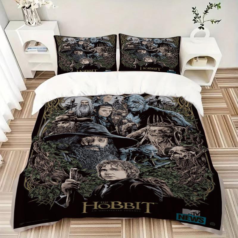 Hobbit Journey Print 3Pcs Bedding Setduvet Cover With 2 Bedropillowcase Home Birthday Gift