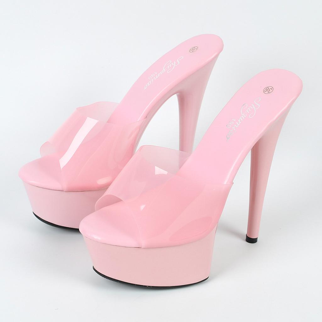 Autumn Nightclub Sex Women's Shoes Waterproof Table Roman Fish Mouth Lady Super High Heel LFD-8661-A79
