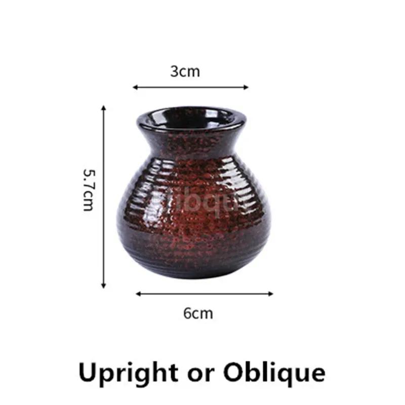 Sushi Shop Sashimi Plate Decoration Ceramic Small Bottle Dry Ice Japanese Kitchen Tableware Restaurant Toothpick Holder Storage