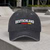 1pc Vintage German Washed Baseball Cap Classic Casual Fashion Retro Unisex Allseason Duckbill Hat Adjustable Size Suitable For