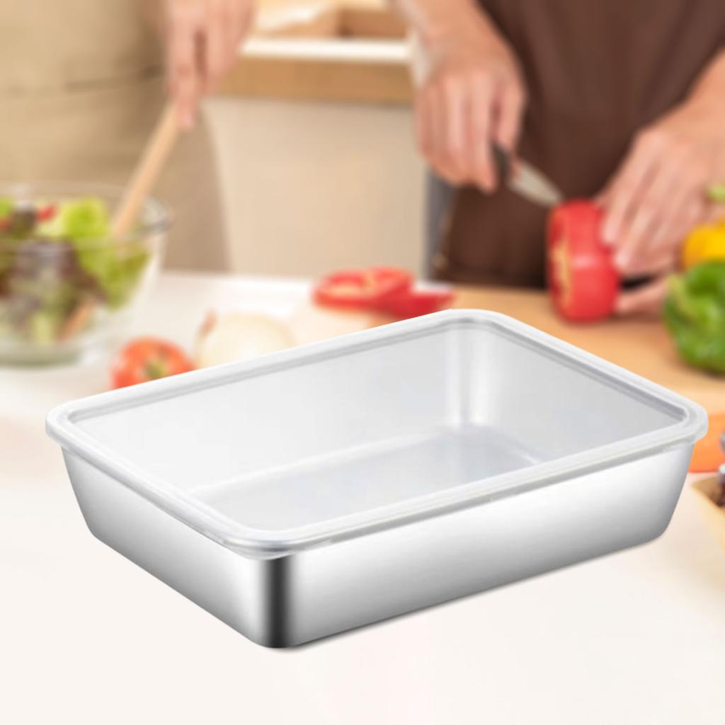Stainless Steel Serving Plate Dessert Serving Tray Multipurpose Dinnerware Home Canteen Restaurant Kitchen Accessories
