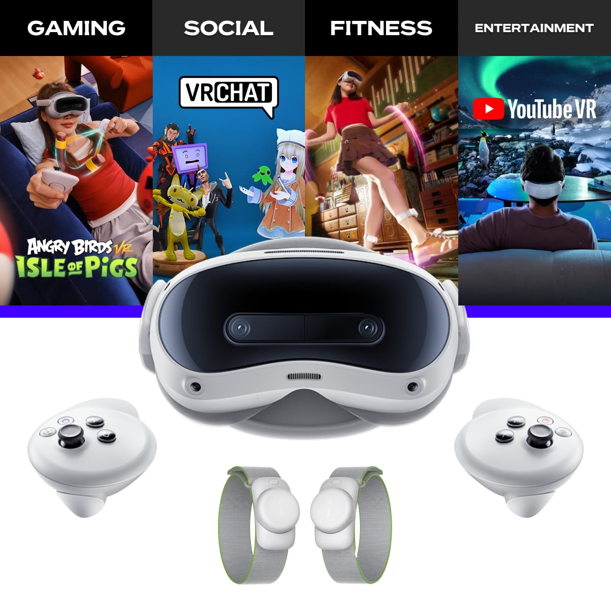 pico4 ultra ＋ motion tracker Compre PICO 4 Ultra 256GB VR integrado Headset Motion