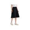 New FILA Casual Long Skirts Women's Jet Black F11W513303F-BK