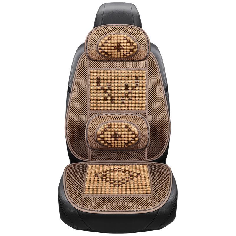 Universal Ventilated Wooden Bead Car Seat Cushion for All Seasons