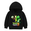 Boys Hoodie Age 4-14 Plants HD Print Zombies Thin Girls Pullover Girls Casual Wear Fall Hoodie Long Sleeve Polyester New Arrivals 2025