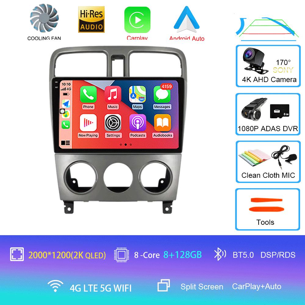 Android 14 For Subaru Forester Spoiler 2004 2005 2006 2007 2008 Radio Multimedia Video Player Navigation GPS WIFI BT DSP Stereo