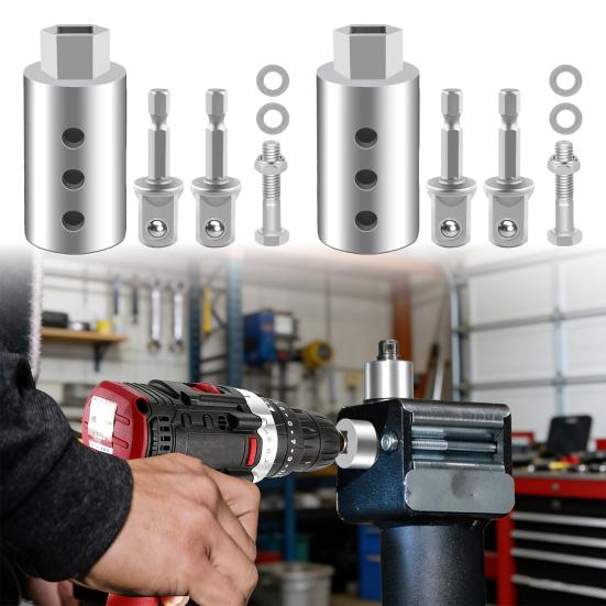 Jack Drill Adapter 1/2 to 1 Stainless Steel Trailer Jack Drill Adapter 26mm Axle Hole Heavy Duty Trailer Jack Adapter