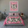 Pink Tiger Motif Bedding Duvet Cover Sets Duvet Covers Pillowcases Gifts (1 * Duvet Cover 2 * Pillowcases, Without Duvet Insert)