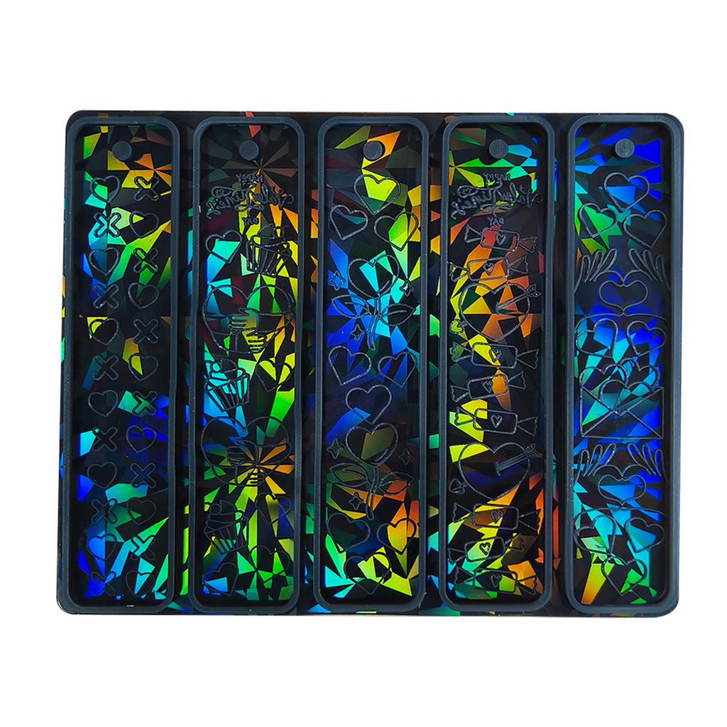 Silikonform Herz Kristall Lesezeichen Gießform Handgemachte Lesezeichen Basteln Gießformen für Schreibwarenladen