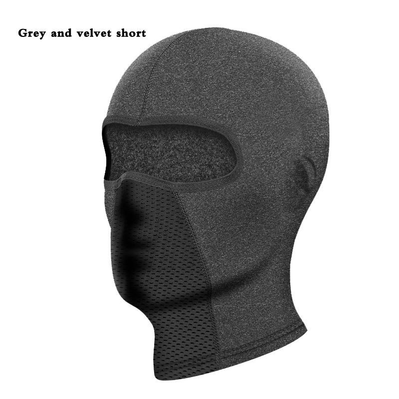 Outdoor Winter Running Cycling Warm Helmet Liner Cap Ski Pullover Cap Balaclava Velvet Bike Full Face Cover Headwear Climbing