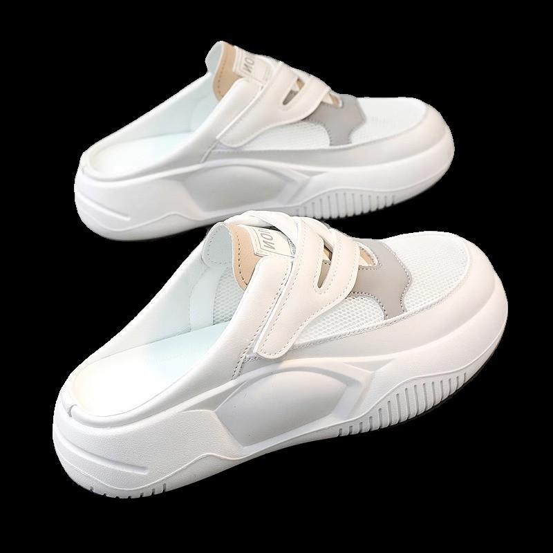 

Baotou half slippers women s new summer wear one pedal non-slip thick-soled sports sandals 35 сірий колір