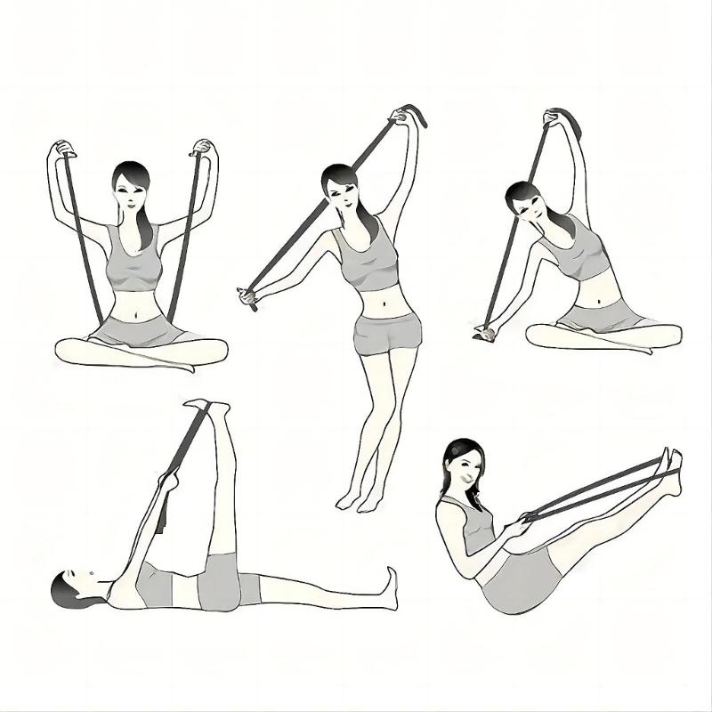 Tanz Yoga Dehnband Mit Nummer Fitness Widerstandsband Übung Zugband Für Pilates Tanz Gymnastik