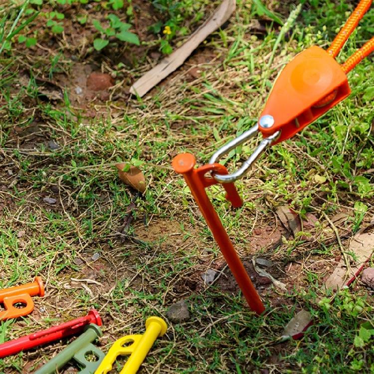 4 Pezzi Picchetti Robusti per Tenda Ancoraggi da Campo per Campeggio all'Aperto Picchetti Regolabili
