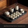 Light Luxury Japanese Style Ru Kiln Kung Fu Tea Set