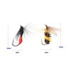 10pcs New Swimbaits Artificial Bionic Bait Fly Trout Fishing Lures Insect Crank Bee Ant