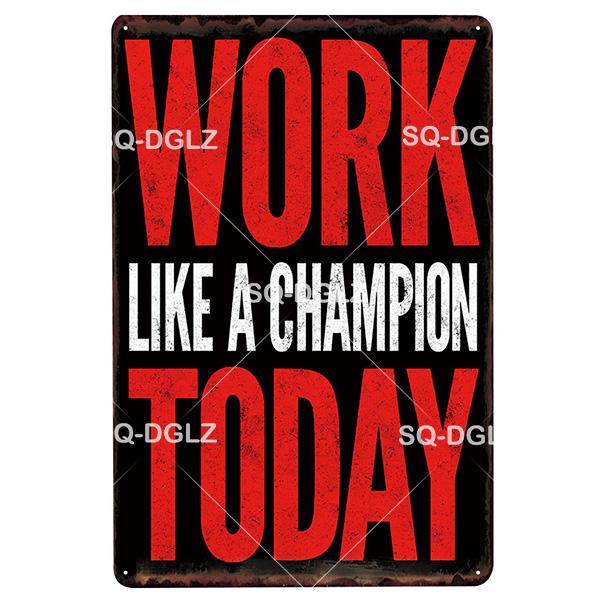 [SQ-DGLZ] Fitness Metall Zeichen Vintage Sport Club Metall Plaque Platte Gesundheit Wand Dekor Zinn Zeichen GYM Poster