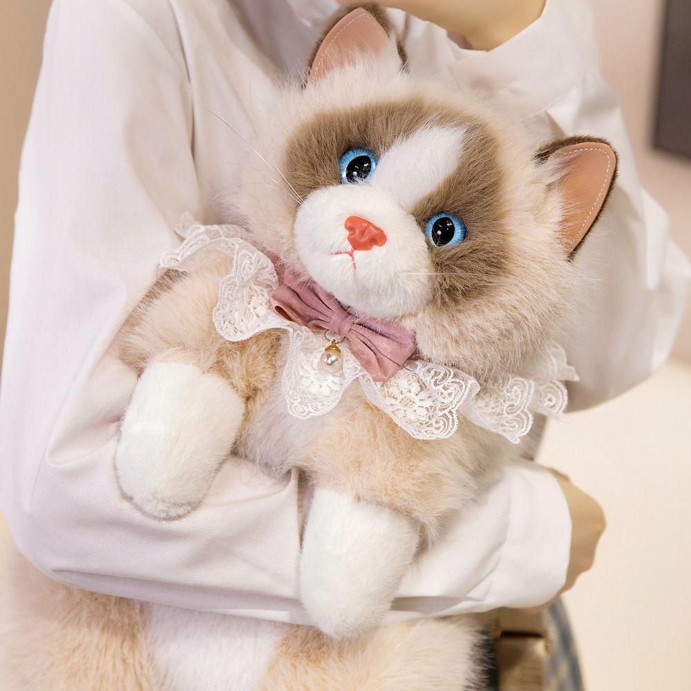 Süße Simuliert Marionettenkatze Rucksack Stofftiere Tiere Plüschtasche Jungen Mädchen