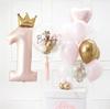42-Inch Crown Balloons: 1st Birthday Decoration for Princess or Prince