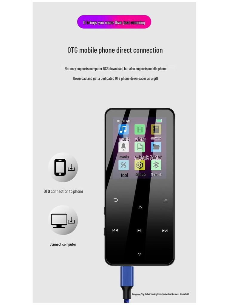 2025 Bluetooth MP3/MP4 Student Touch Music Player
