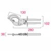 Fujiya Cable Cutter (Ratchet Type) 300mm FRC-45A