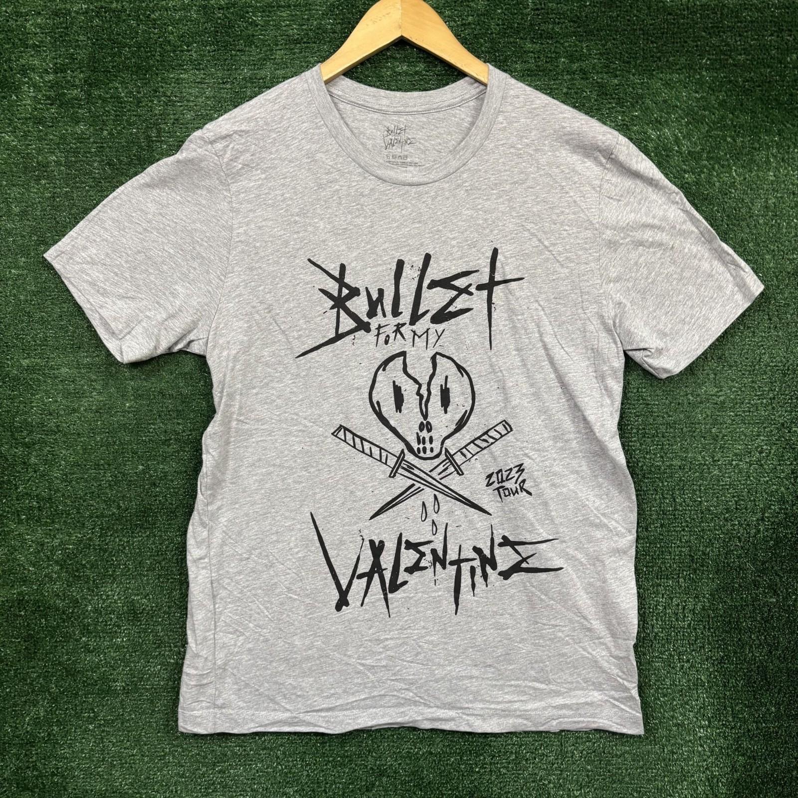 Bullet For My Valentine North American Concert Tour 2023 Gray Size Large Unisex T-Shirt S