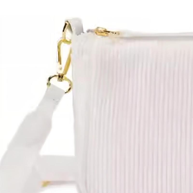 Jordan Bolsa de Ombro de Veludo Cotelê, Bolsa Transversal Regular Feminina Branco Vela Jordan FV5752-133