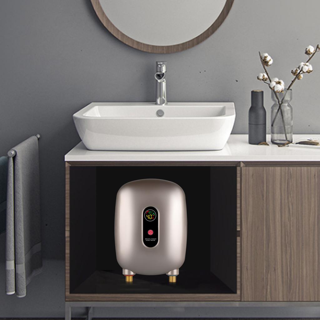Electric Water Heater Waterproof Hot Water Quick Heating Heater Led Display Tankless Water Heater 3000w 110V