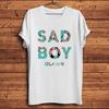 Vaporwave Style Aesthetic Sad Boy Letter Funny T ShirtUnisex Casual Short Sleeve Tshirt Unisex Tee Streetwear Breathable Print
