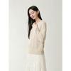 JIUZI·ANNACO Women's Elegant Magnolia Embroidered Knit Sweater