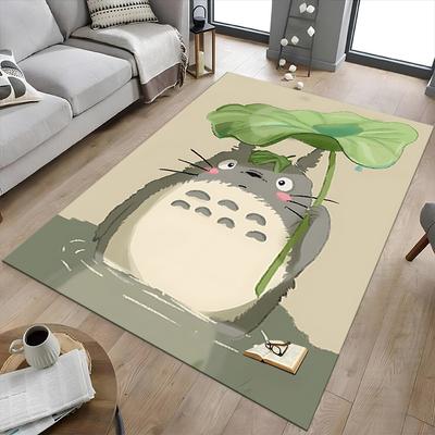 1pc Neighbor Totoro Carpet for Playroom Bedroom Living Room Sofa Home Decor,kids Game Area Rug Non-slip Floor Mat Y7297