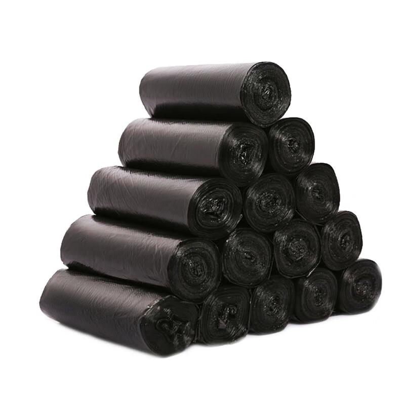 NHZHIW Thick Black Flat-Mouth Garbage Bags