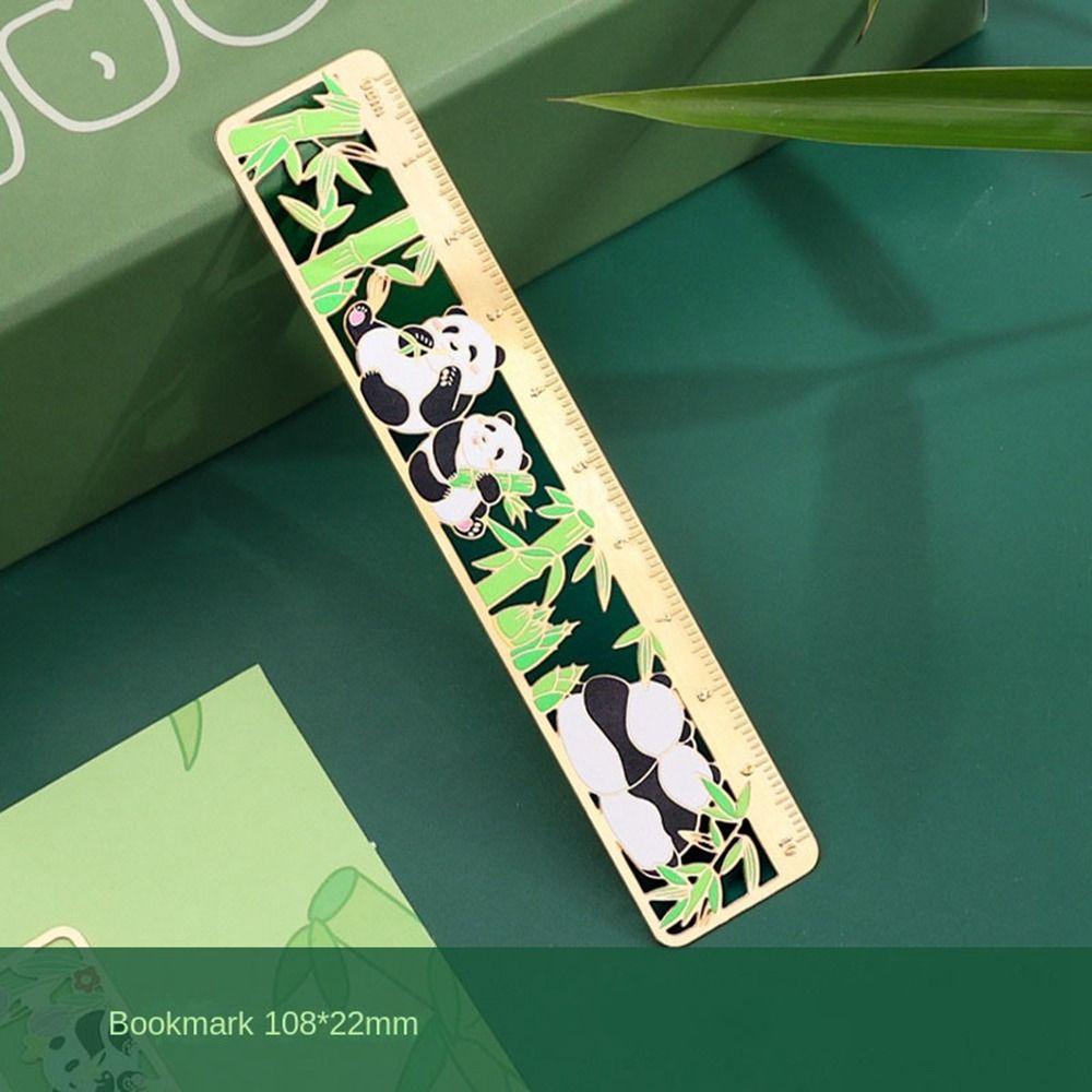 

Металевий кулон Закладка Панда Порожня Закладка для сторінок Тримач для нової книги Лінійка Канцтовари Style 4