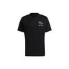 T Shirts Men's Black Crew Neck Moderate Straight Fit GS6214
