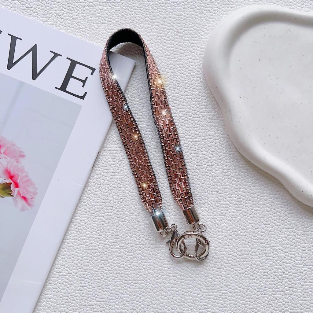 Elegant Rhinestone Phone Lanyard: Versatile Crossbody Strap & Anti-lost Bracelet