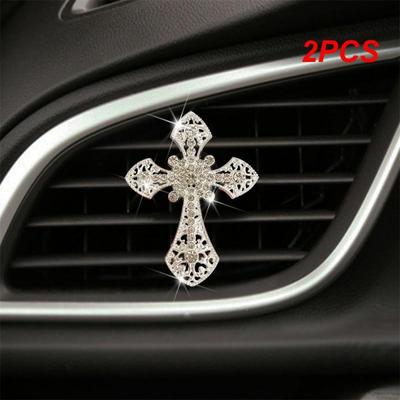 2PCS Water Cross Gentle Durable High Quality Material Selection Exquisite Workmanship Car Interior Accessories