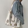 Dog Illustration Canvas Bag Shoulder Vintage