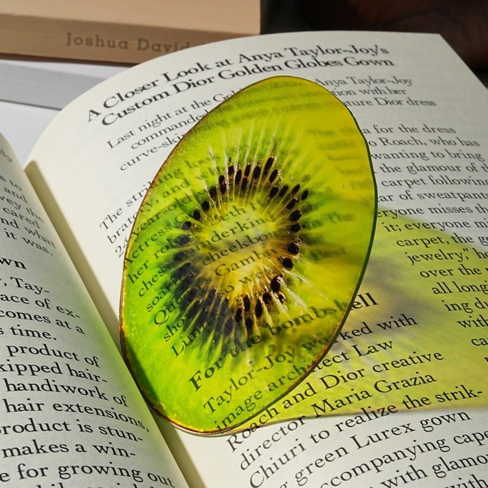 Funny Translucent Bookmark Simulation Fruit Fruit Bookmark New Acrylic Bookmark  Note Marker