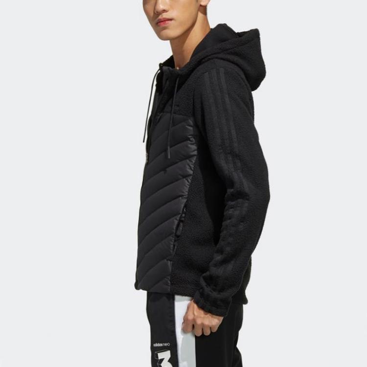 Adidas Neo Daily Down Jacket With Hood Men Outerwear Black EI6250