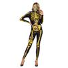Halloween Horror Skeleton Costume For Women With 3d Print And Spandex For Halloween Parties