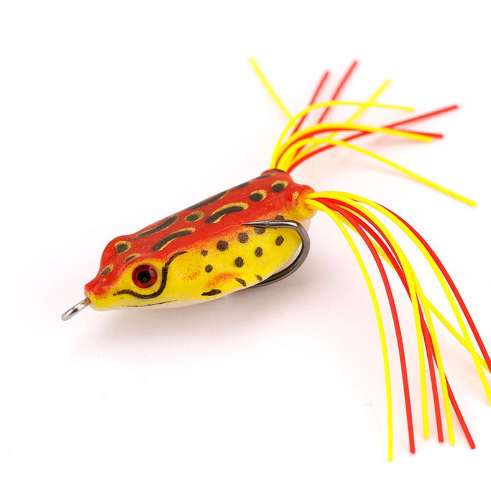 1pack Frog Soft Fishing  Bait Thunder Frog Bionic Lures With Double Hook Fishing Supplies
