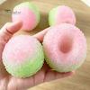 Adults Sensory Toys 1/2Pcs Crunchy Stress Ball Toy, Shapeable Textured Fidget Soft Relievers Bi-color Fake Waxberry Squeeze Toy for Focus Aid