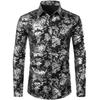 Fashion Comfortable 2024 New 3d Printed Floral Pattern Shirt Beach Sun Casual Slim Fit Fashion Mens Shirt Long Sleeve Shirt