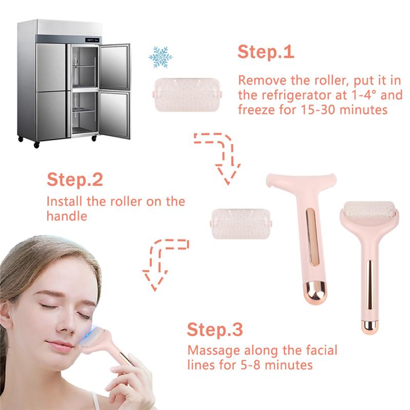 Ice Face Roller Massager Skin Lifting Tool Face Lift Massage Body Neck Skin Tighten Anti-wrinkles Pain Relief Skin Care Tools