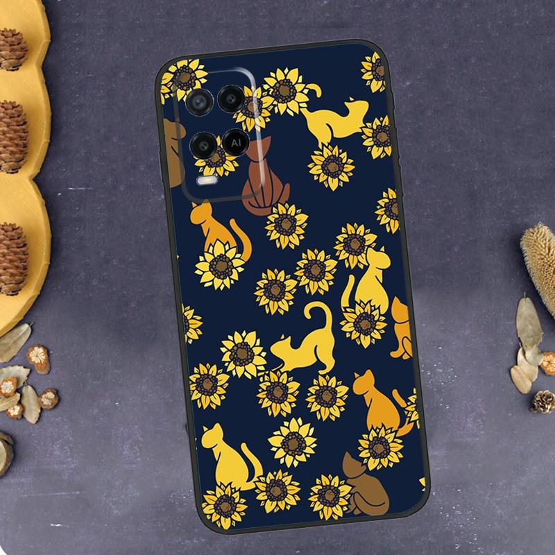 Beautiful Yellow Sunflower Phone Case For Oppo A79 A18 A38 A58 A78 A98 A17 A40 A60 A80 A16 A76 A96 A15 A74 A94 A54 A77
